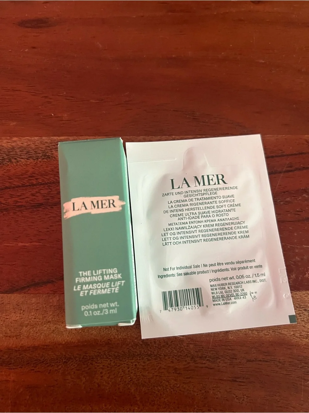 La Mer The Lifting Firming Mask and the soft cream Samples